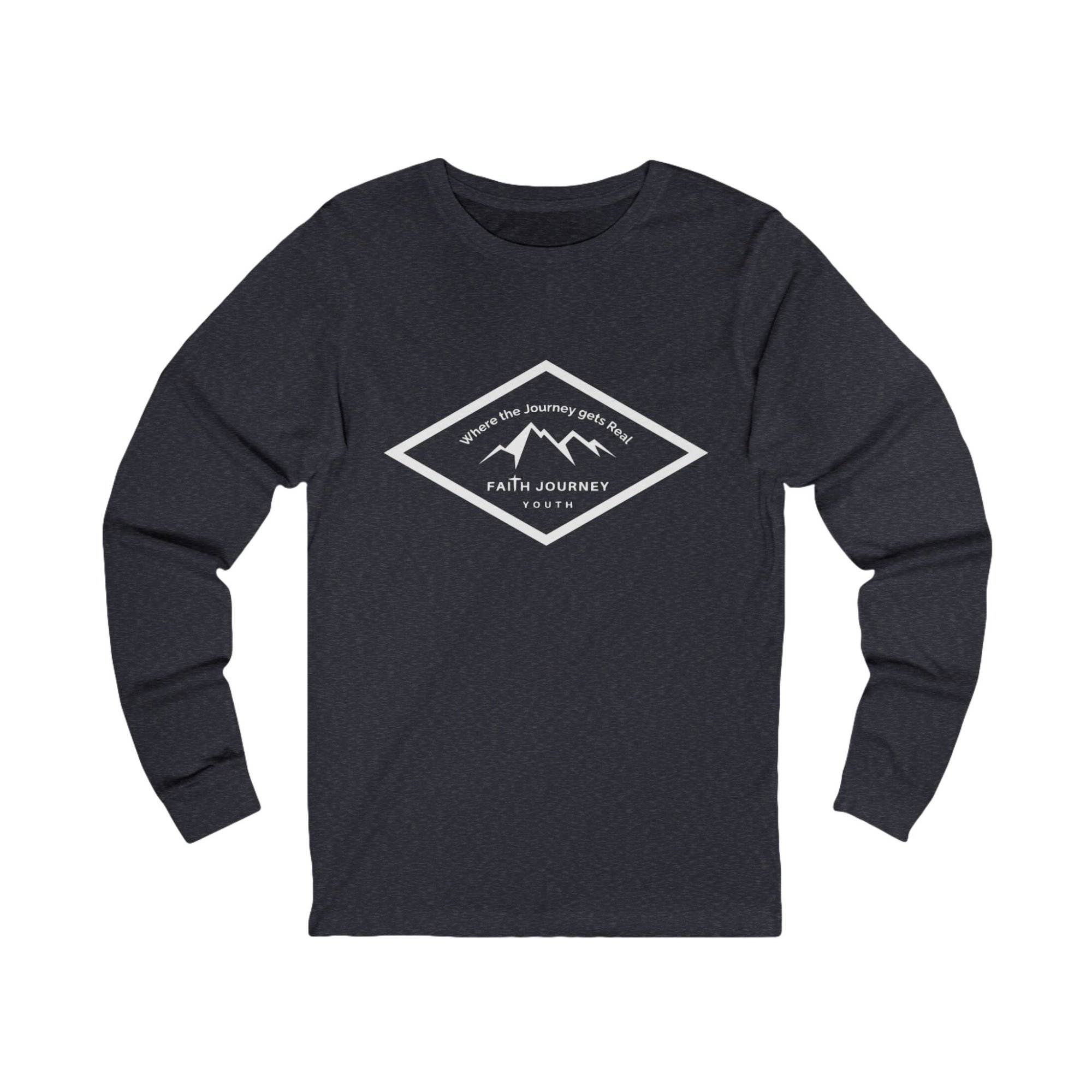 Long Sleeve Tee with Faith Journey Youth Logo - Unisex - Image 6