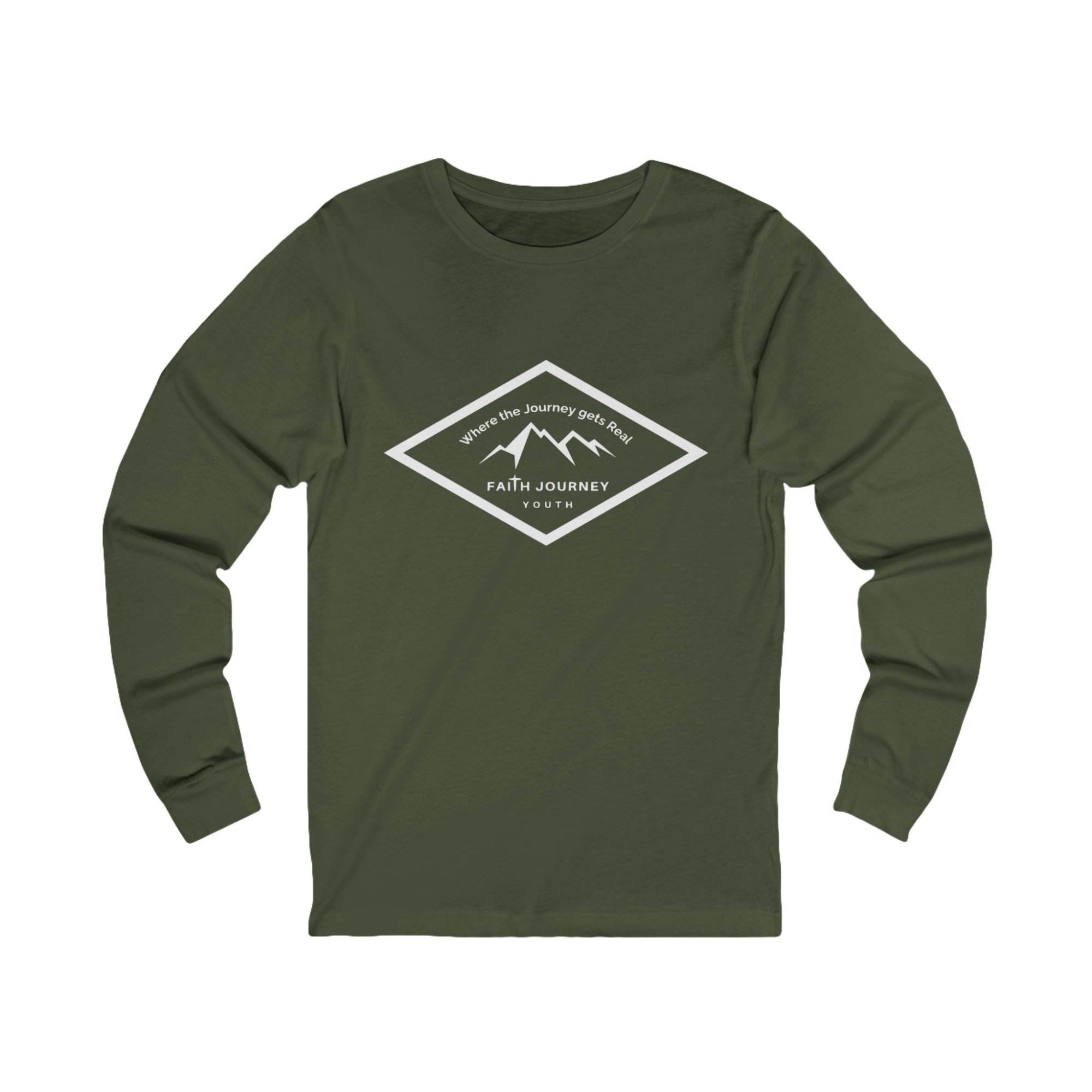 Long Sleeve Tee with Faith Journey Youth Logo - Unisex - Image 3