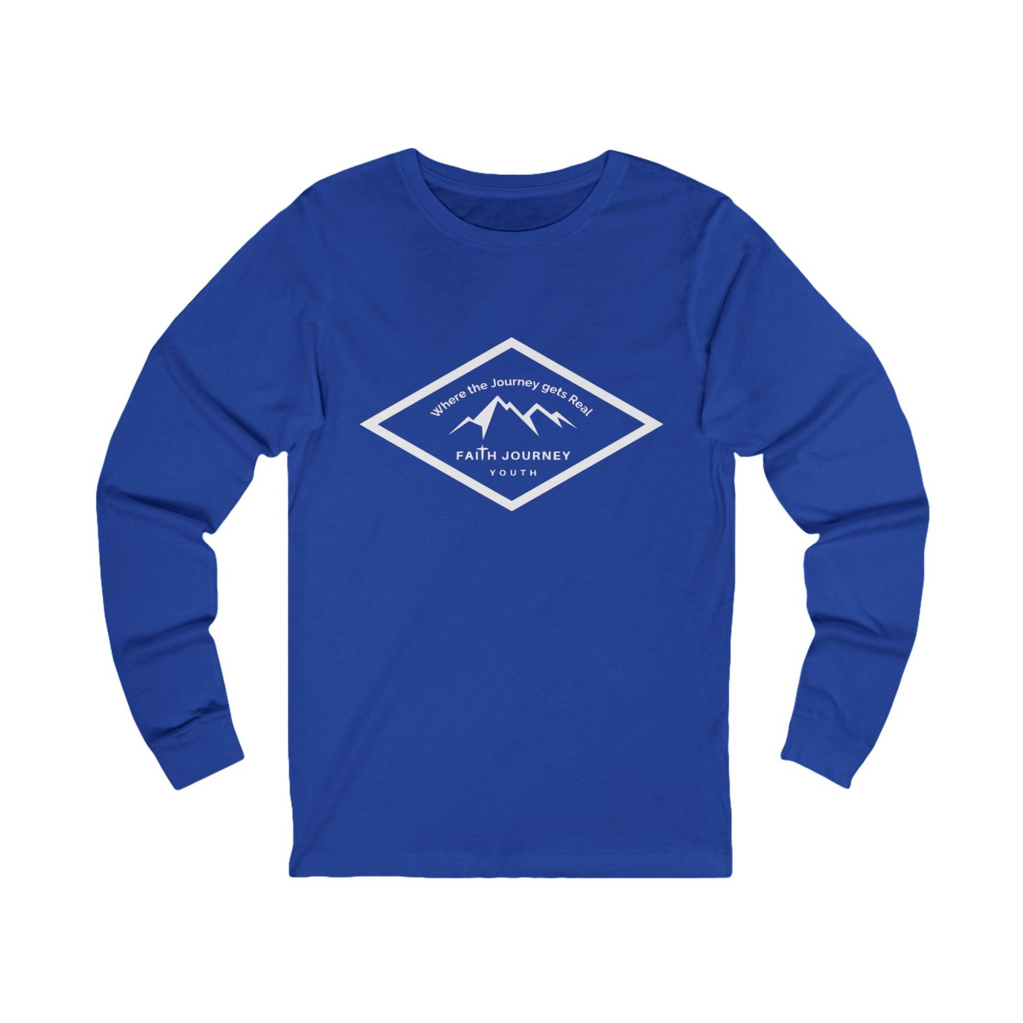Long Sleeve Tee with Faith Journey Youth Logo - Unisex - Image 4